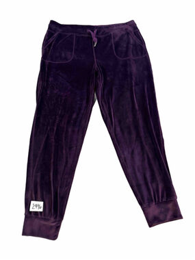 Women's 32 Degrees Velour Jogger Pants Purple Size XL